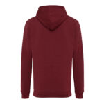 Sweat à capuche bordeaux vu de dos