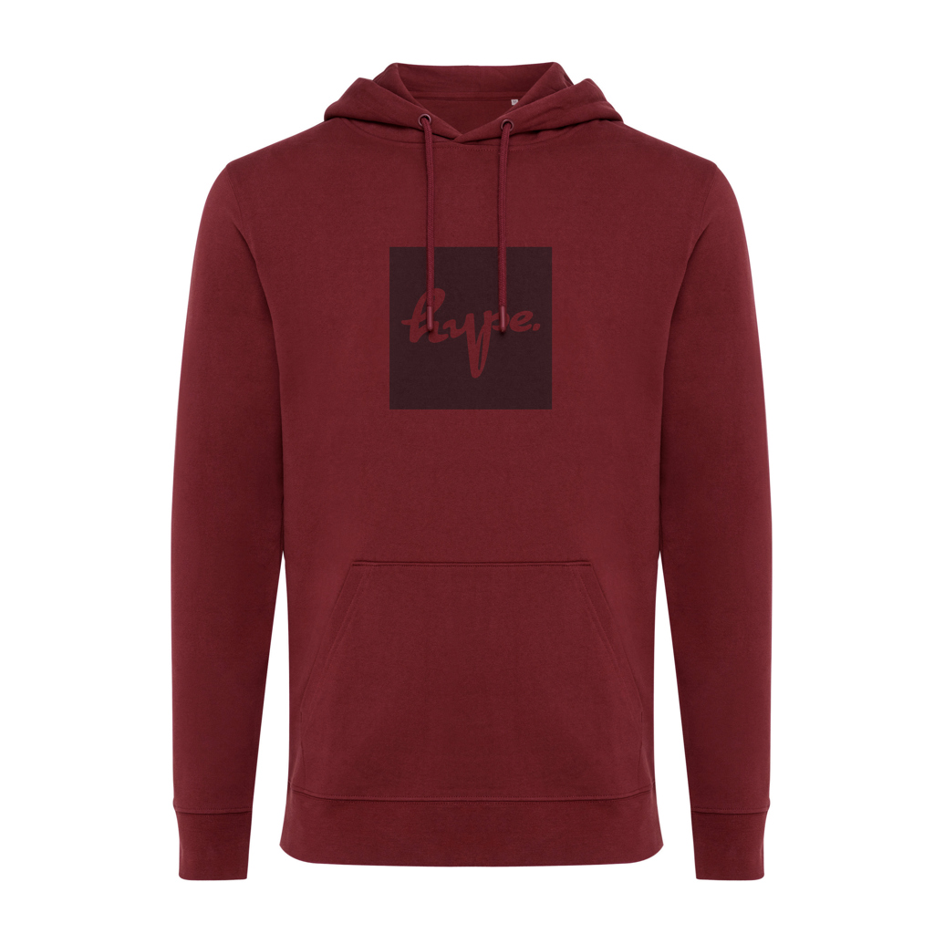 Sweat à capuche bordeaux avec poche ventrale