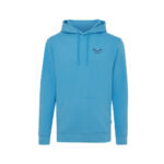 Sweat à capuche bleu avec poche avant