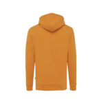 Sweat à capuche orange vu de dos