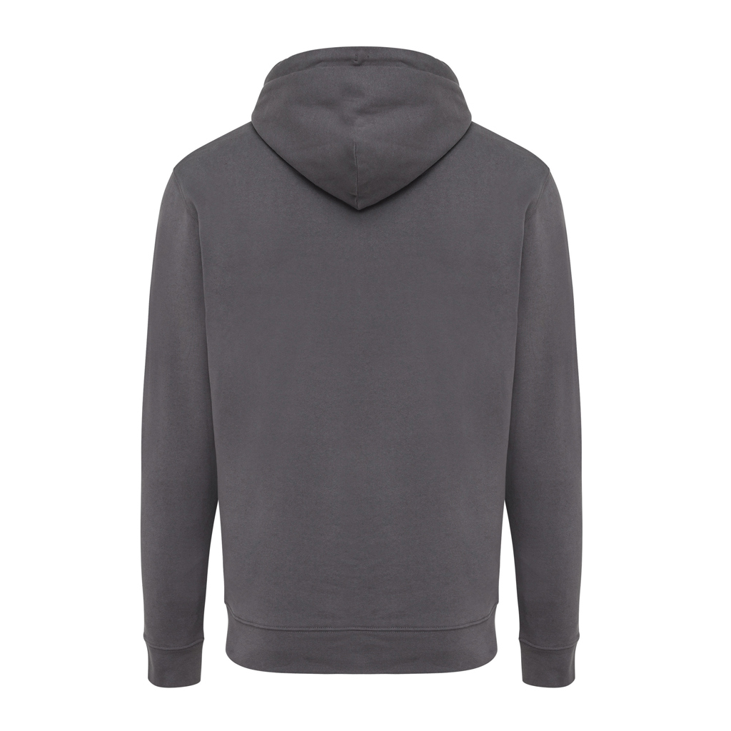 Sweat à capuche gris vu de dos
