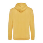 Sweat à capuche jaune vu de dos