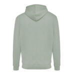 Sweat à capuche vert clair vu de dos