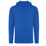 Sweat à capuche bleu uni