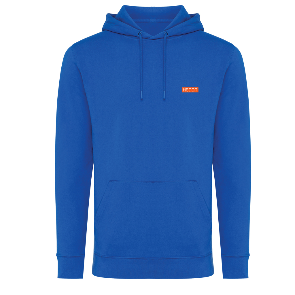Sweat à capuche bleu avec poche avant