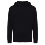 Sweat à capuche noir simple et uni