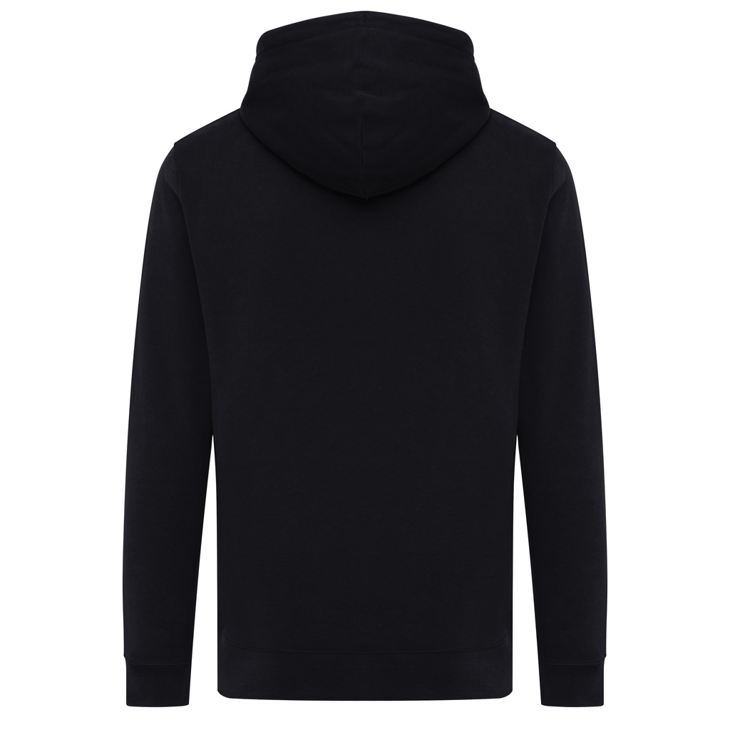 Sweat à capuche noir vu de dos