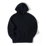Sweat à capuche noir unisexe basique