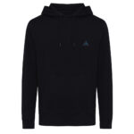 Sweat à capuche noir avec poche avant
