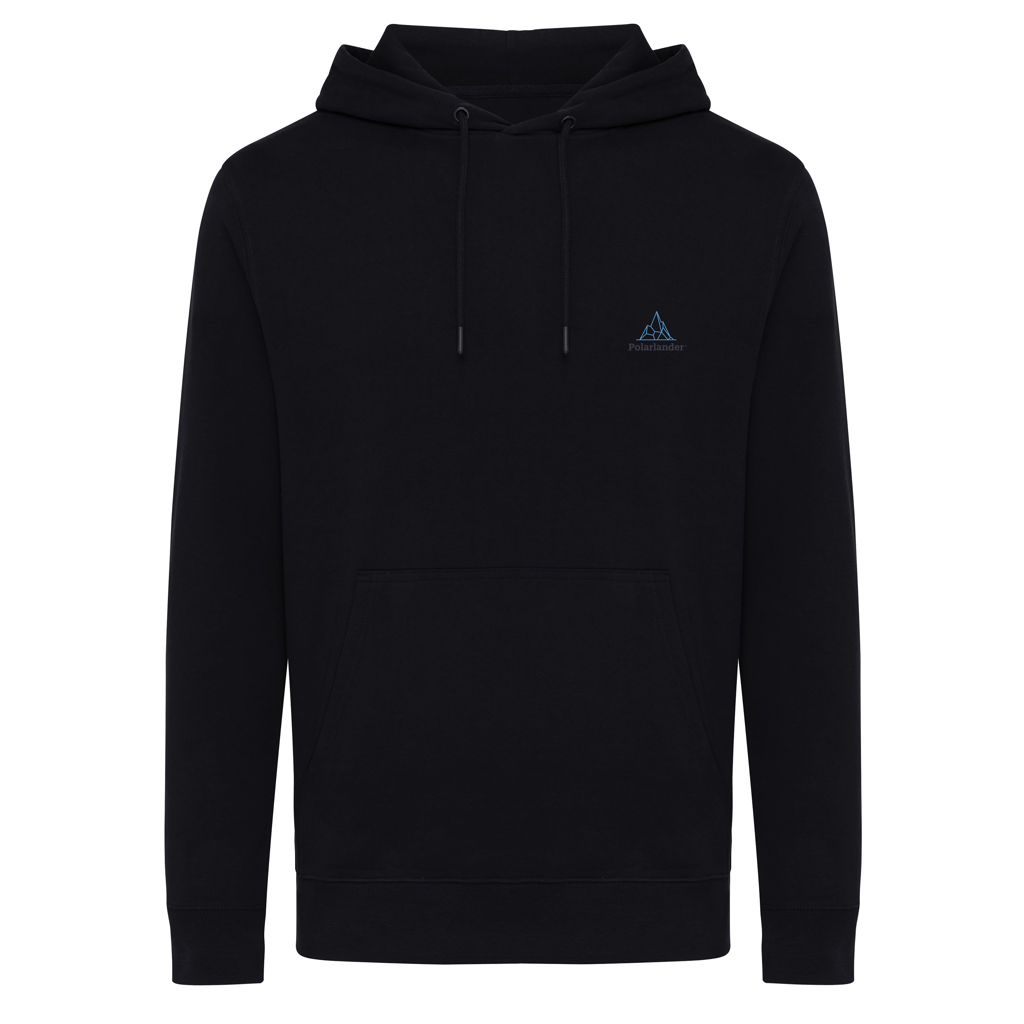 Sweat à capuche noir avec poche avant