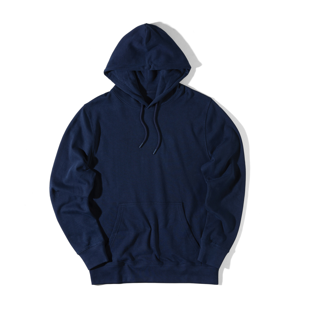 Sweat à capuche bleu marine unisexe