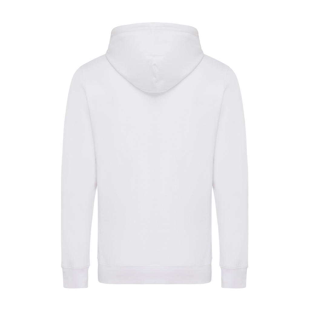 Sweat à capuche blanc vu de dos