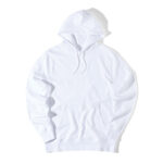 Sweat à capuche blanc basique unisexe