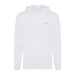Sweat à capuche blanc minimaliste unisexe