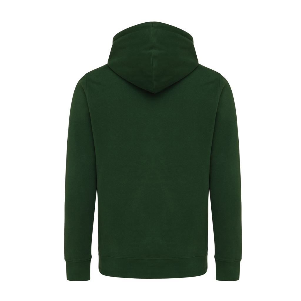 Sweat à capuche vert foncé vu de dos