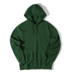 Sweat à capuche vert unisexe basique