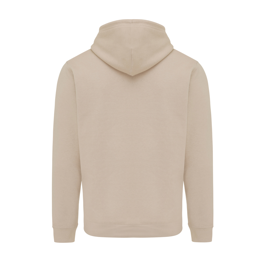 Sweat à capuche beige vu de dos