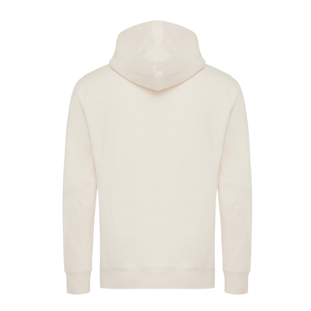 Dos de sweat à capuche beige uni