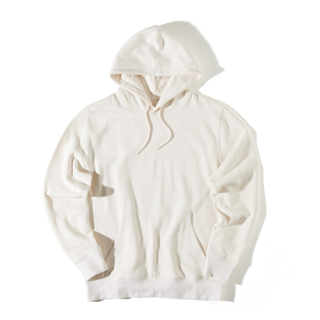 Sweat à capuche blanc unisexe basique