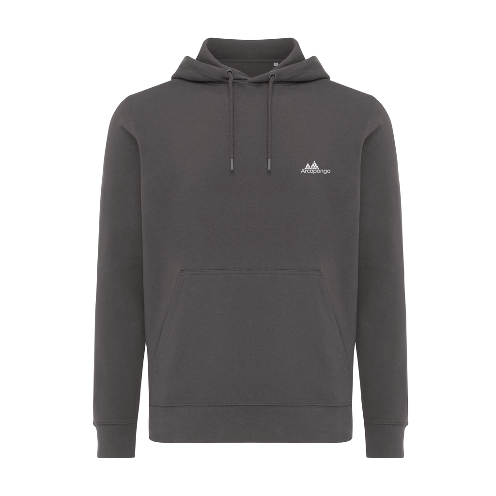 Sweat à capuche gris avec poche frontale
