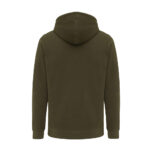 Sweat à capuche vert vu de dos