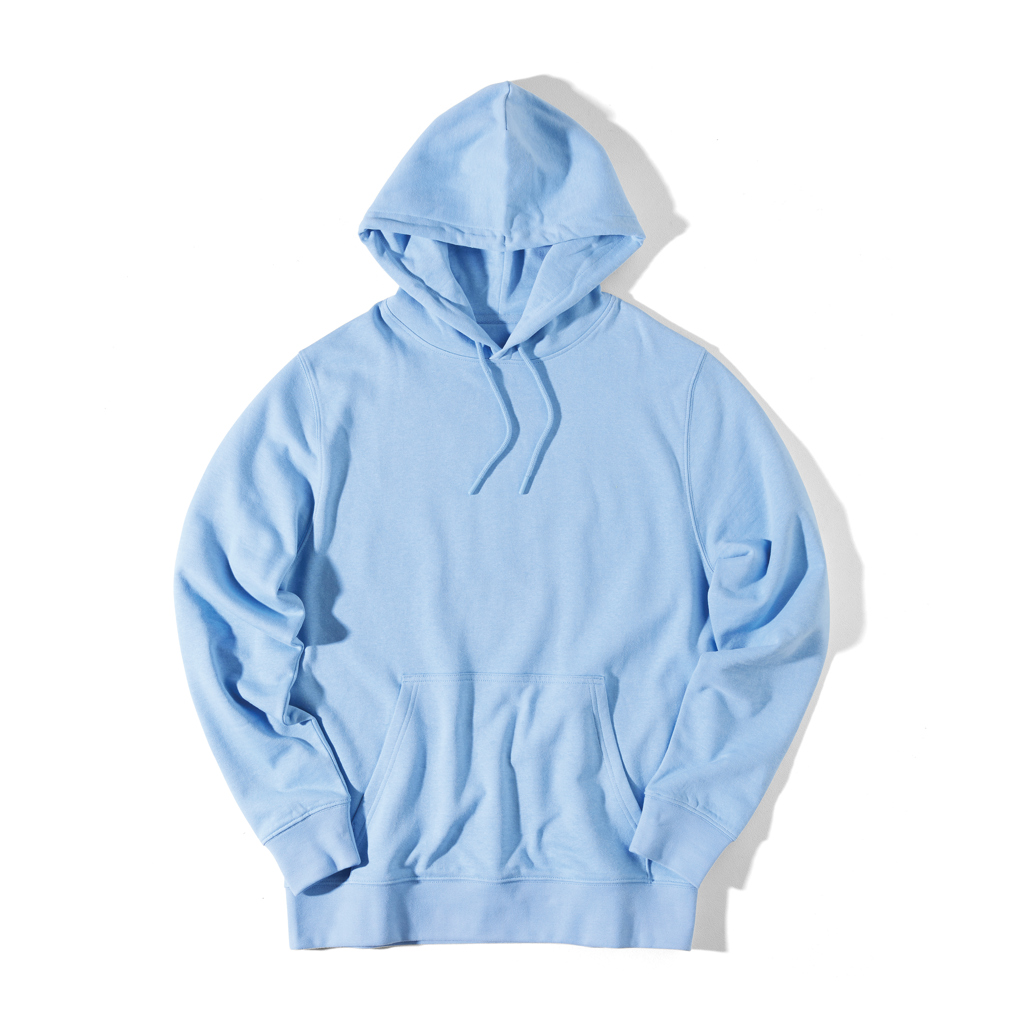 Sweat à capuche bleu clair unisexe
