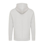 Sweat à capuche gris clair vu de dos