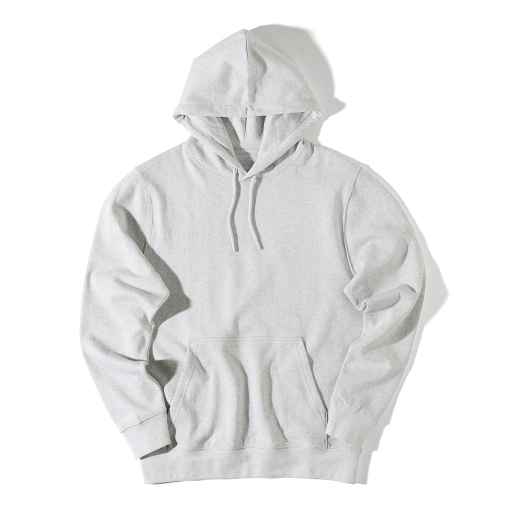 Sweat à capuche gris clair unisexe