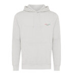 Sweat à capuche gris clair avec logo brodé.