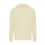 Sweat à capuche beige uni avec poche frontale