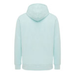 Sweat à capuche bleu clair vu de dos