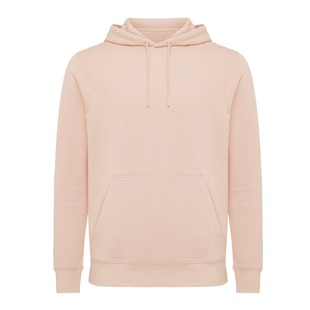 Sweat à capuche beige uni pour homme
