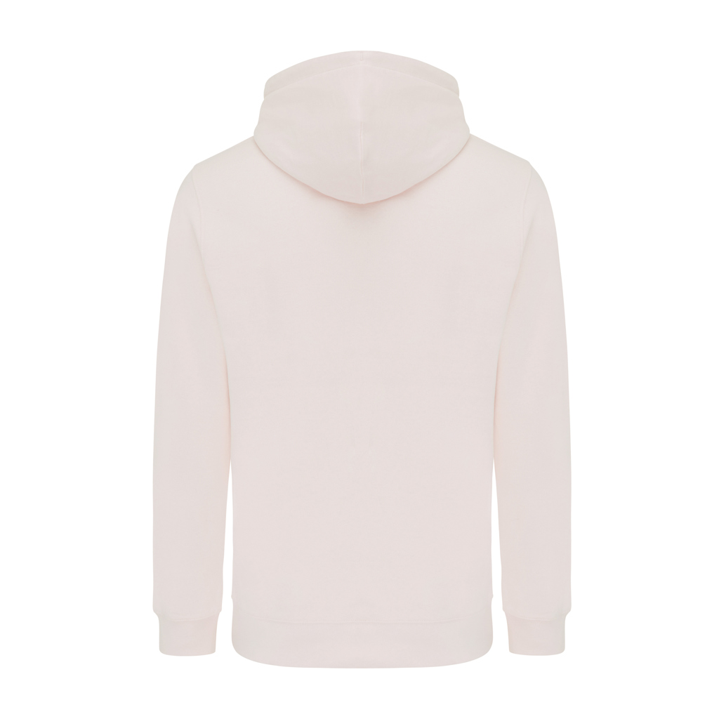 Sweat à capuche rose pâle vu de dos