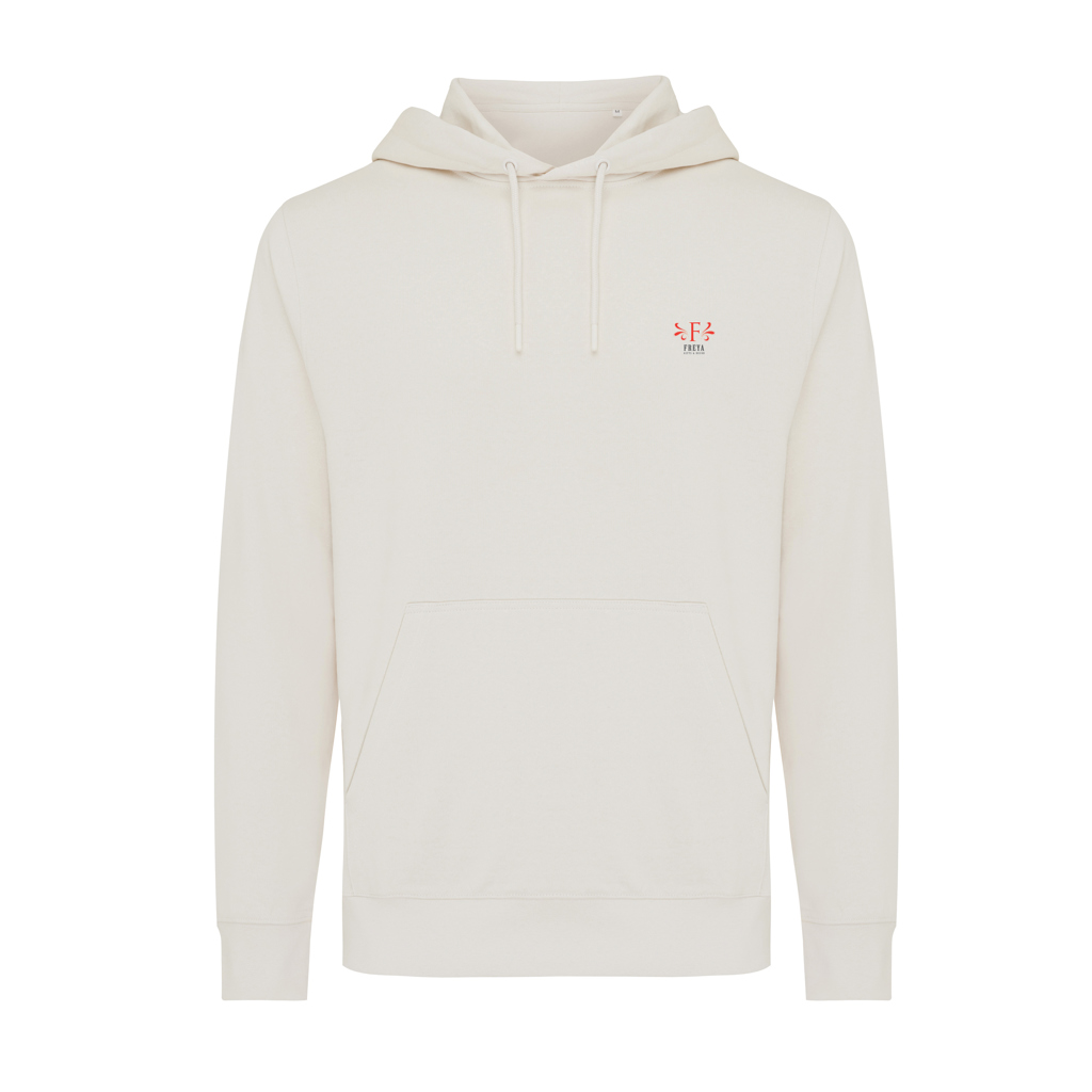 Sweat à capuche beige avec poche ventrale