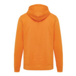 Sweat à capuche orange vu de dos