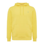 Sweat à capuche jaune unisexe avec poche frontale