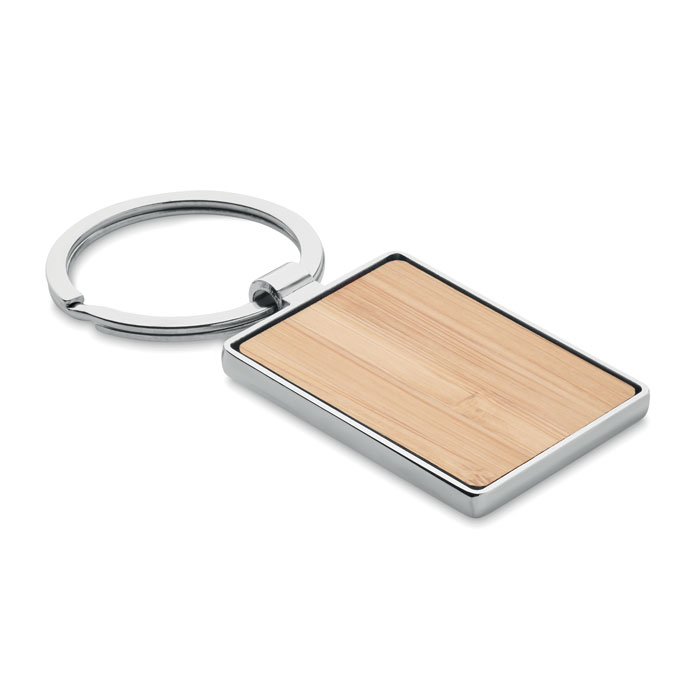 BENDIGO – Porte-clés design rectangle en bambou