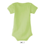 Body bébé vert clair à manches courtes