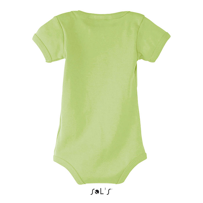 Body bébé vert clair à manches courtes