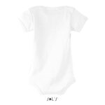 Body bébé blanc à manches courtes