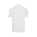 Dos d’un polo blanc à manches courtes
