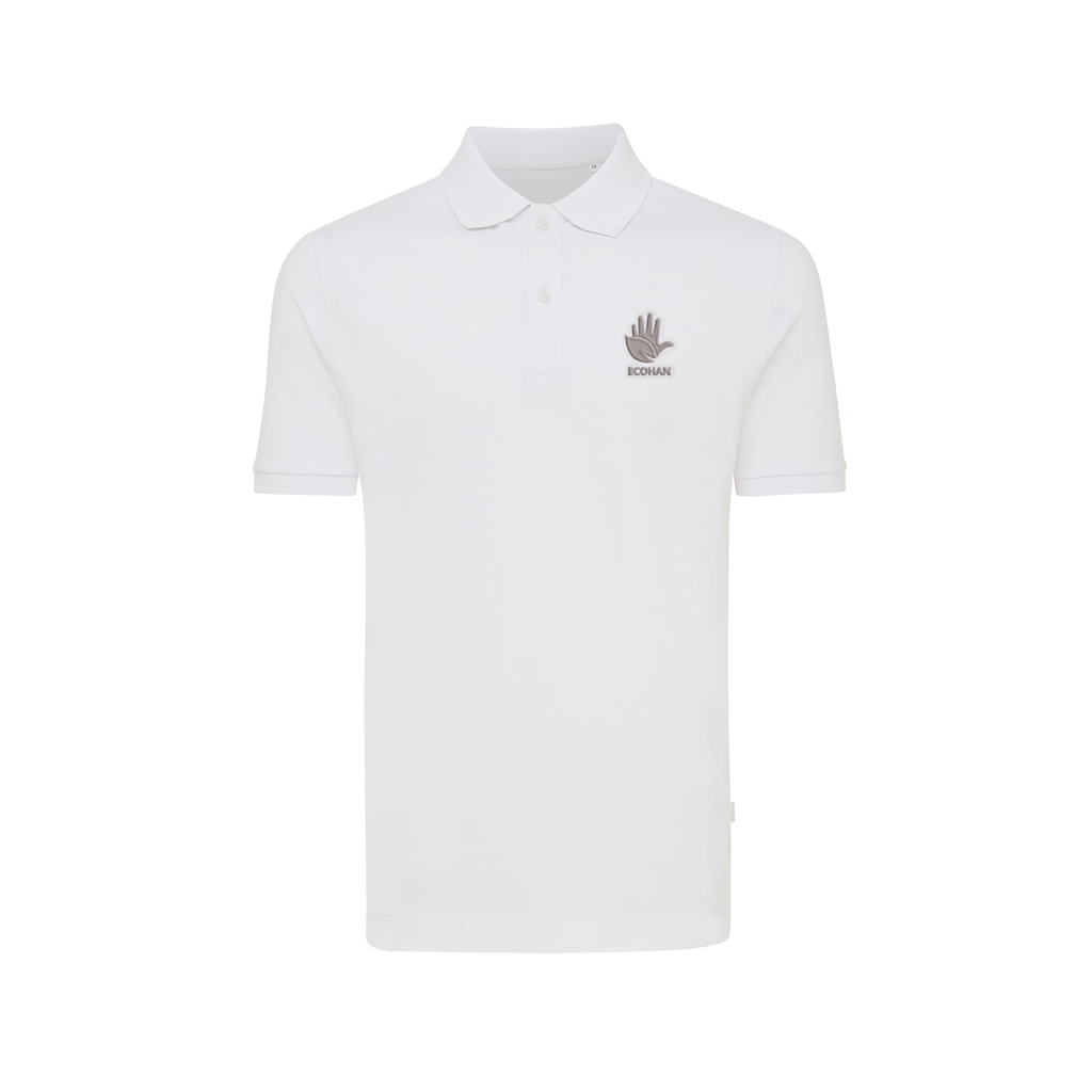 Polo blanc avec logo sur la poitrine