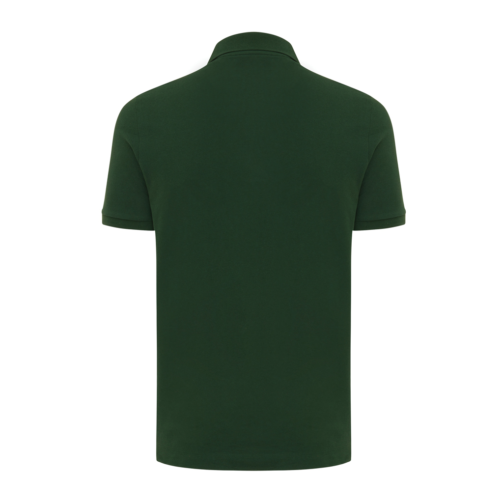 Dos de polo vert foncé à manches courtes