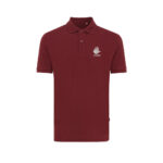 Polo bordeaux à logo blanc sur la poitrine