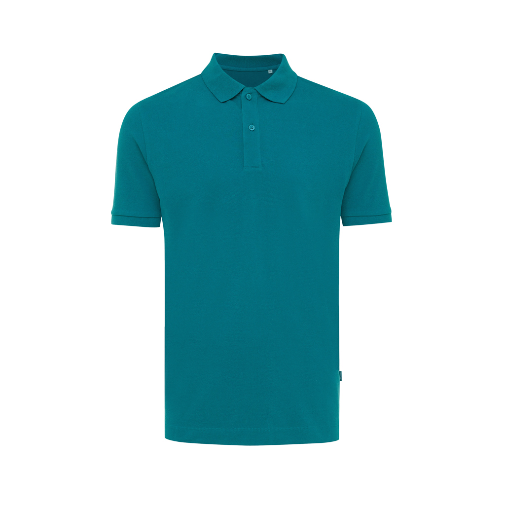 Polo turquoise à manches courtes pour homme
