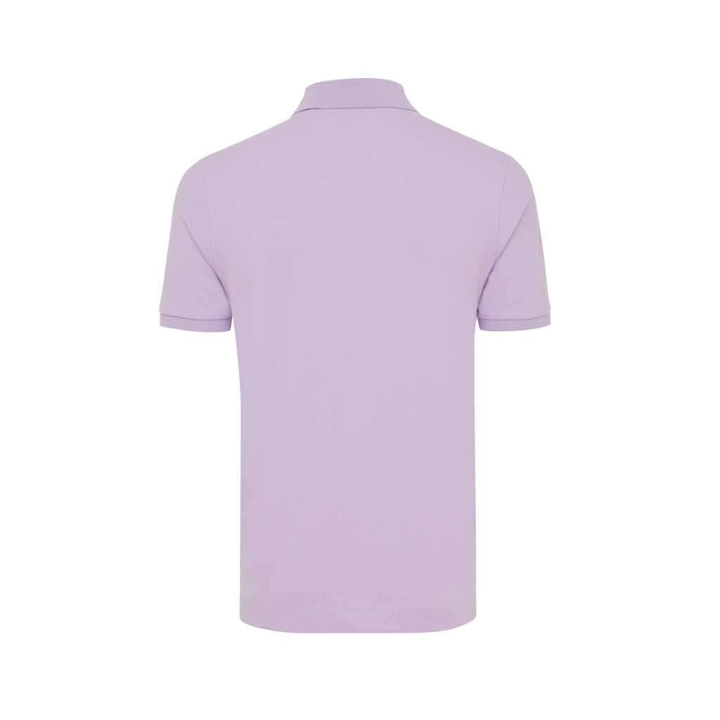 Polo violet clair vu de dos