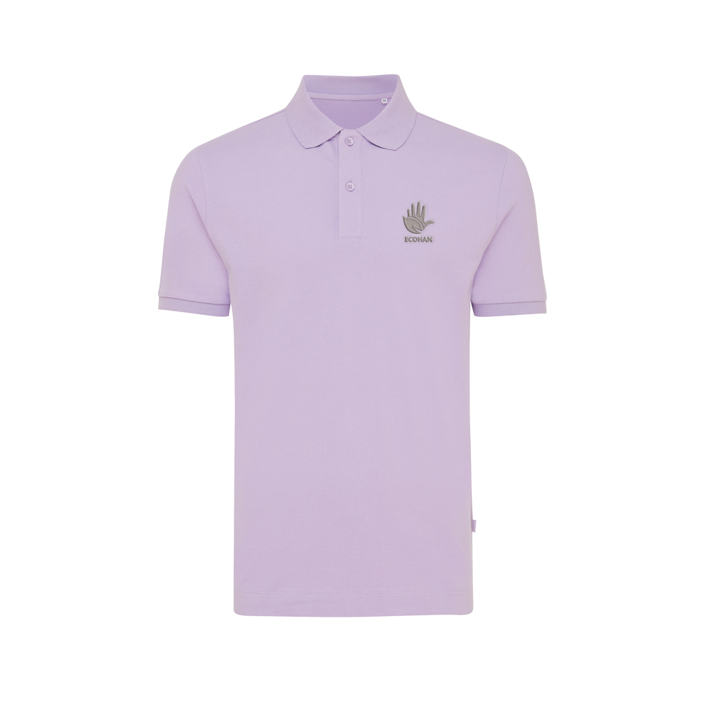 Polo violet clair à manches courtes pour homme