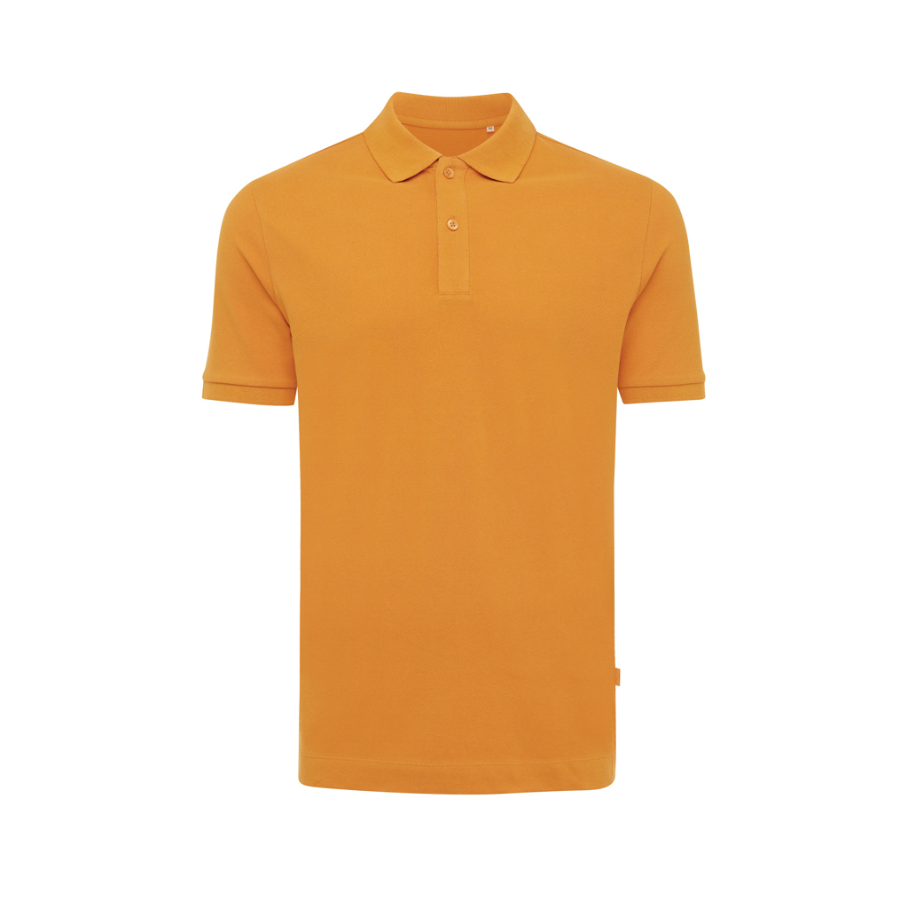 Polo orange à manches courtes pour homme
