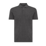 Polo gris à manches courtes pour homme