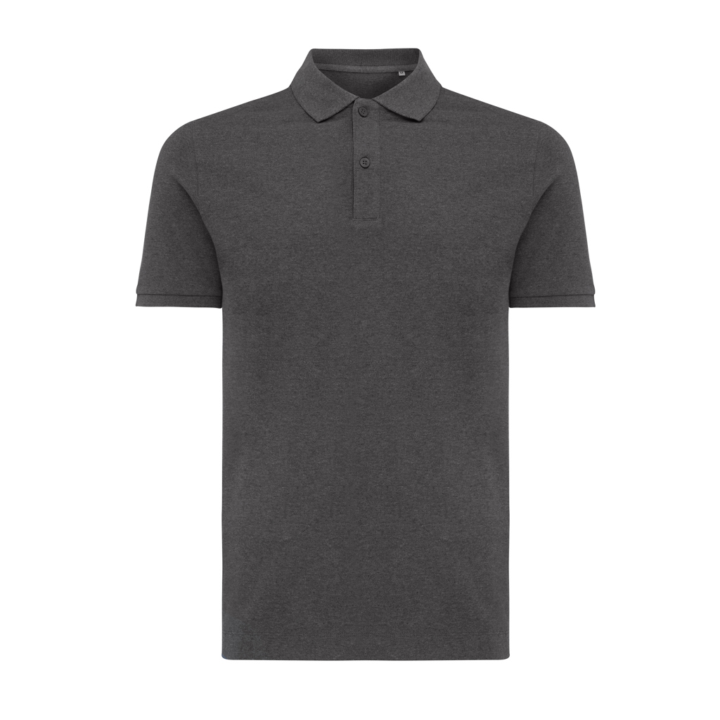 Polo gris à manches courtes pour homme